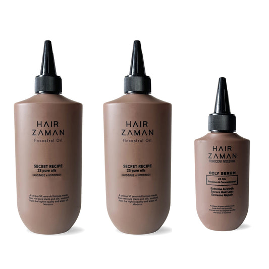 Pack 2 Huiles Adultes + Sérum Booster Huileux