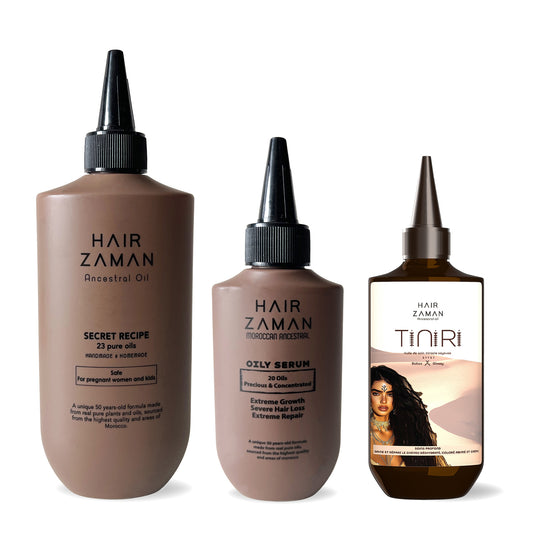 Pack Huile Femmes Enceintes, Allaitantes et Enfants + Tiniri + Sérum Booster Huileux