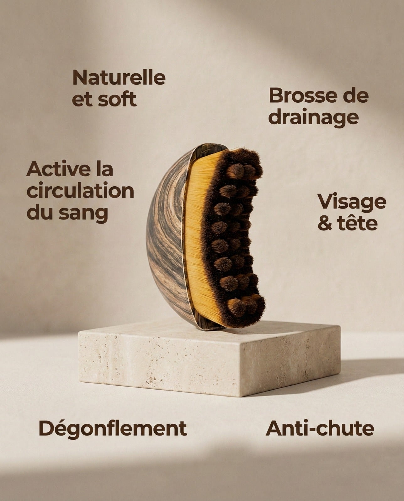 Brosse drainage lymphatique
